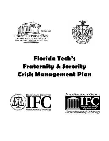Florida Tech's Fraternity & Sorority Crisis Management Plan