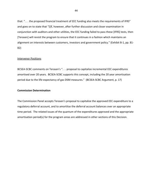 FEI-FEVI 2010 EEC Report filed March 31, 2011 - FortisBC