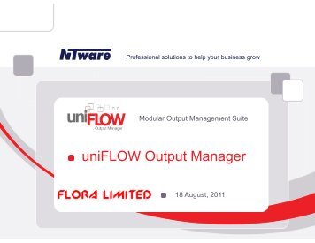 uniFLOW Output Manager - Flora Limited