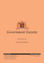 30th January - Government Gazette - NSW Government
