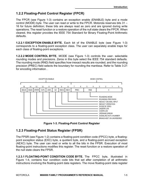 MOTOROLA M68000 FAMILY Programmer's Reference ... - Freescale