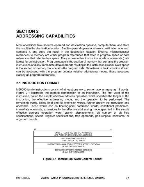 MOTOROLA M68000 FAMILY Programmer's Reference ... - Freescale