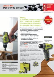 telecharger la plaquette - Ryobi