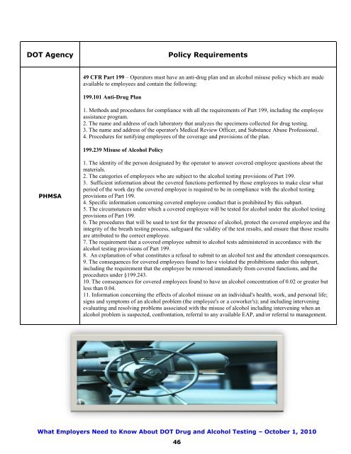 What Employers Need To Know About DOT Drug and Alcohol Testing