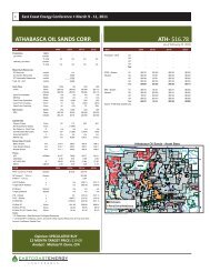 ATHABASCA OIL SANDS CORP. ATH- $16.78 - FirstEnergy Capital ...