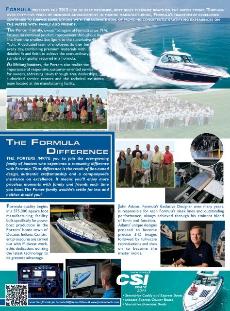 Yacht Brochure - 2012 - Formula Boats