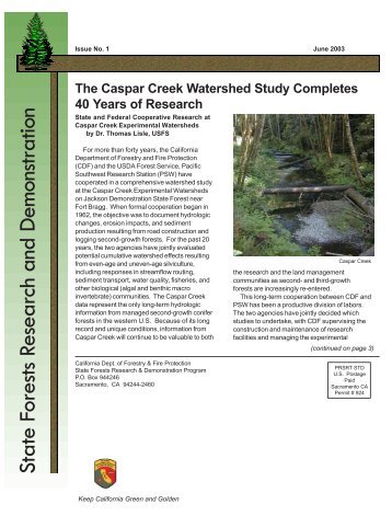 State Forests Research and Demonstration Newsletter