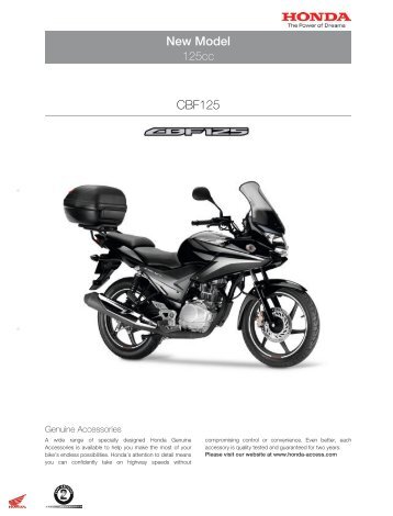 New Model CBF125 - Honda
