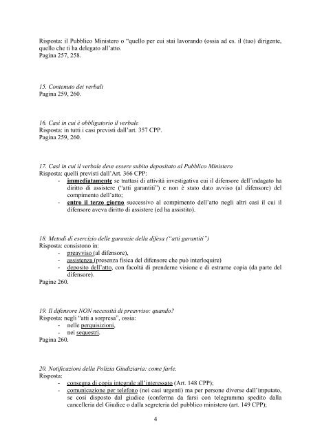 Capitolo 22° - Le investigazioni della Polizia Giudiziaria. Capitolo 31 ...