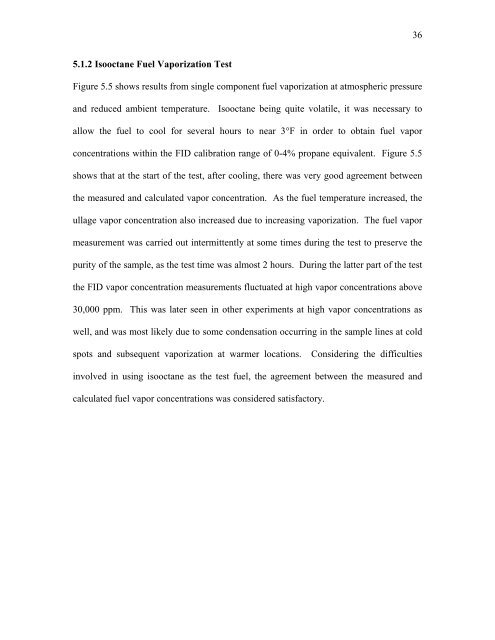 Vaporization of JP-8 Jet Fuel in a Simulated Aircraft Fuel Tank ...