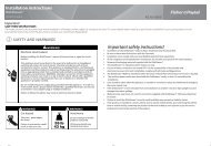 DD90S Installation guide - Fisher & Paykel