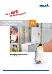 Fassadendämmung mit Polystyrol. - bei Franken Maxit