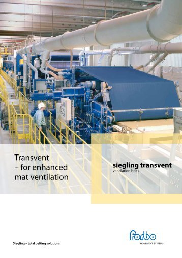 Transvent ? for enhanced mat ventilation - Forbo Siegling