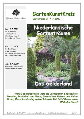 Info Gelderland - GartenKunstKreis