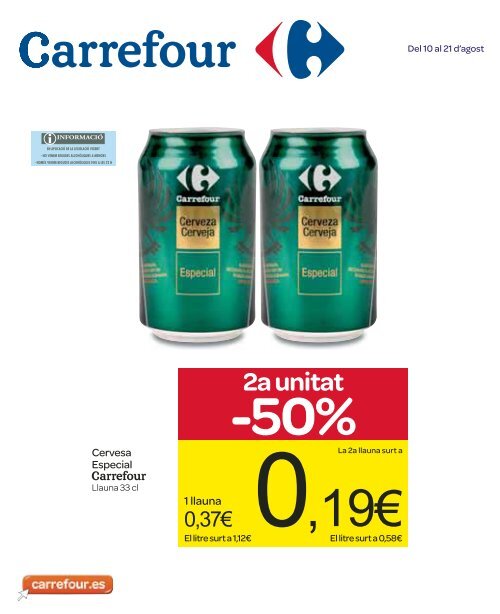 2a unitat -50% - Carrefour