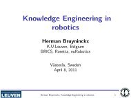 Knowledge Engineering in robotics