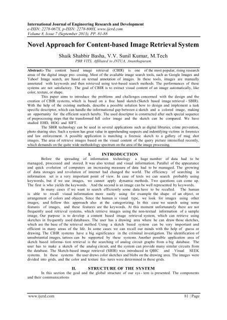 Novel Approach for Content-based Image Retrieval System
