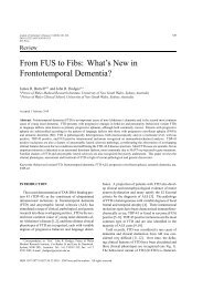 From FUS to Fibs: What's New in Frontotemporal ... - IOS Press