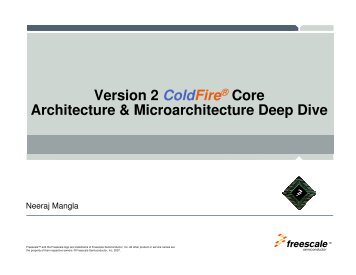 Version 2 ColdFire® Core Architecture ... - Freescale