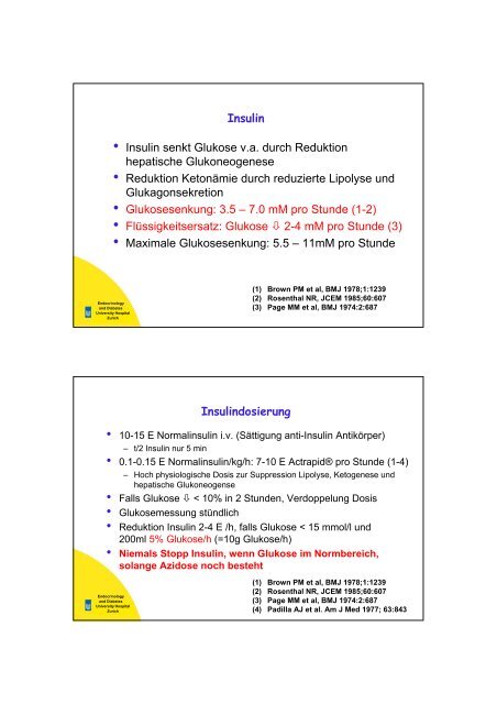 Diabetes mellitus Typ 1 - Fortbildung