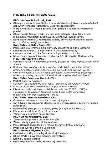 2009 - diplomové práce (PDF)
