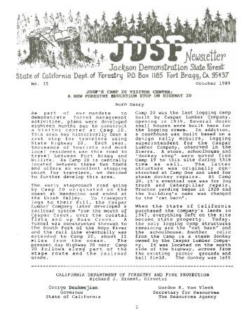 JDSF Newsletter - State of California
