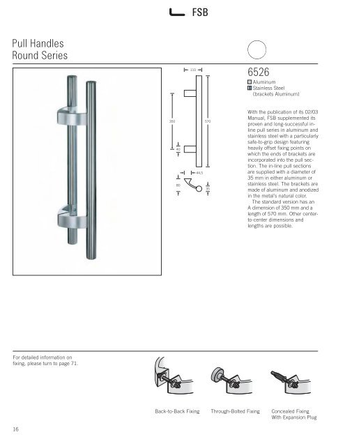 Door Pulls - FSB