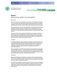 Reducing water consumption - The Gaia-Movement