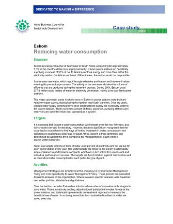 Reducing water consumption - The Gaia-Movement