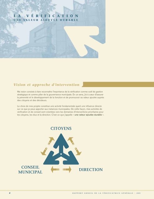 Rapport annuel de la vérificatrice générale ... - Ville de Gatineau