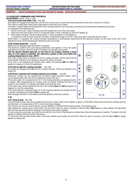 convection-steam oven operating and maintenance instructions ...