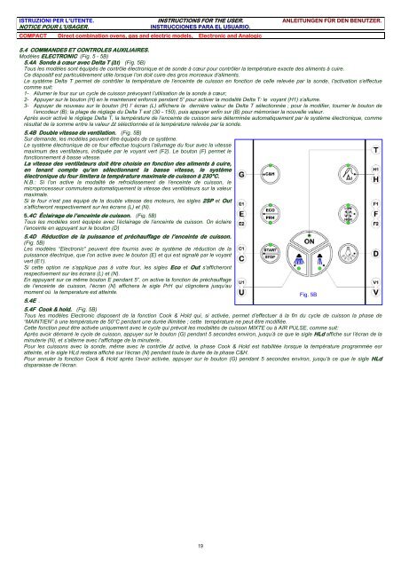 convection-steam oven operating and maintenance instructions ...