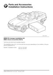 CD changer E46/C 4604 - BMW Retrofit guides