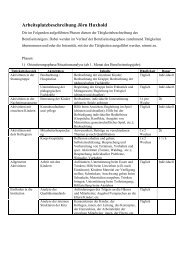 Arbeitsplatzbeschreibung Jörn Huxhold - Universität Bremen