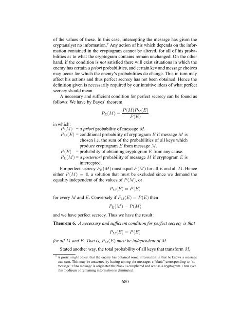 Communication Theory of Secrecy Systems - Network Research Lab