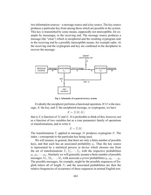 Communication Theory of Secrecy Systems - Network Research Lab