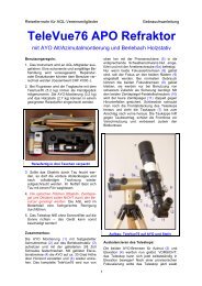 TeleVue76 Manual.pdf - Astronomische Gesellschaft Luzern