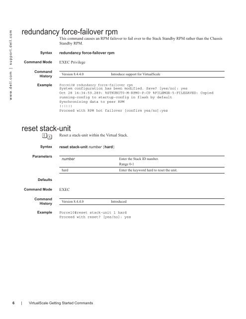 Commands - Force10 Networks