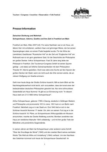 Presse-Information - Tourismus und Congress GmbH