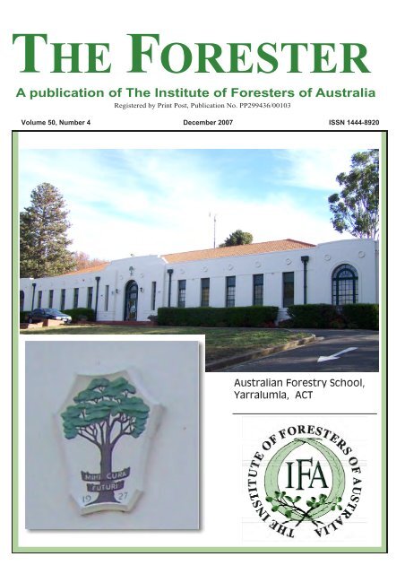 December 2007 - Institute of Foresters of Australia