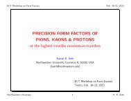 New results for the form factors of Pion, Kaon, and Proton at ... - Fisica
