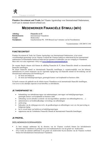 De afdeling - Flanders Investment & Trade