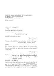Normenkontrolle Thüringen (139 KB) - RAe Füßer und Kollegen