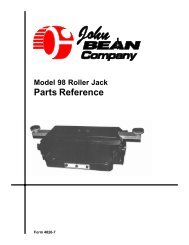 Model 98 roller jack parts reference - Flamingo Shop Serv