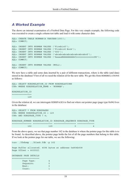 Page Inventory Page - Type 0x02 - Firebird