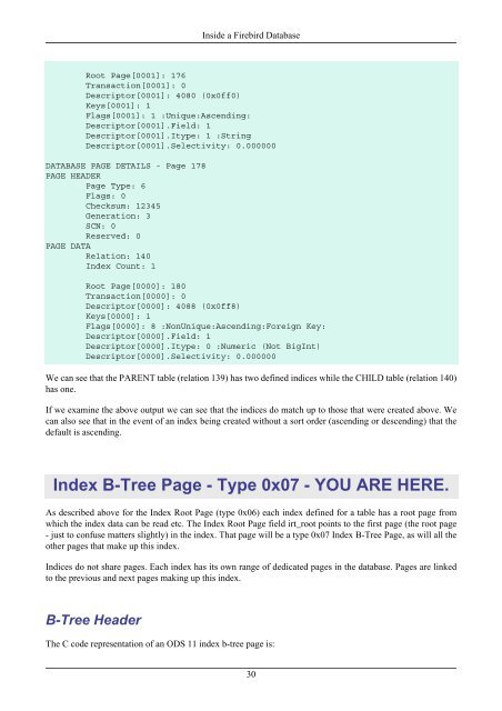 Page Inventory Page - Type 0x02 - Firebird