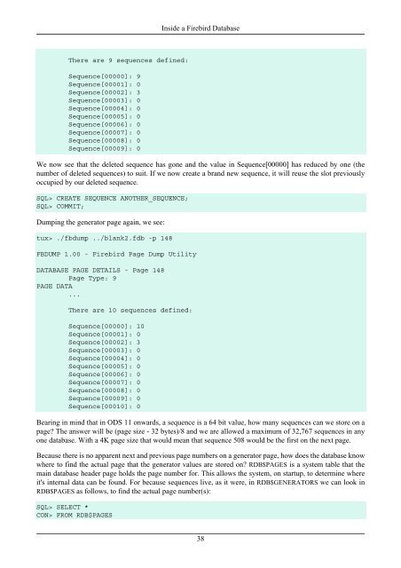 Page Inventory Page - Type 0x02 - Firebird