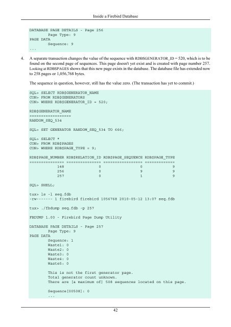 Page Inventory Page - Type 0x02 - Firebird