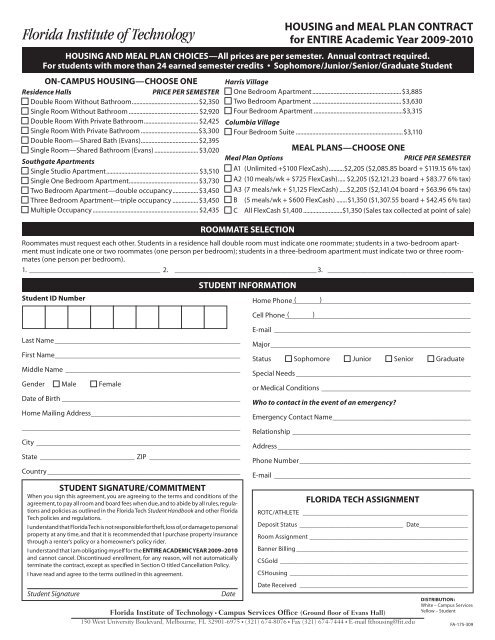 Page 1 STUDENT INFORMATION STUDENT SIGNATURE ...