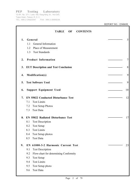 EMC TEST REPORT - FTDI